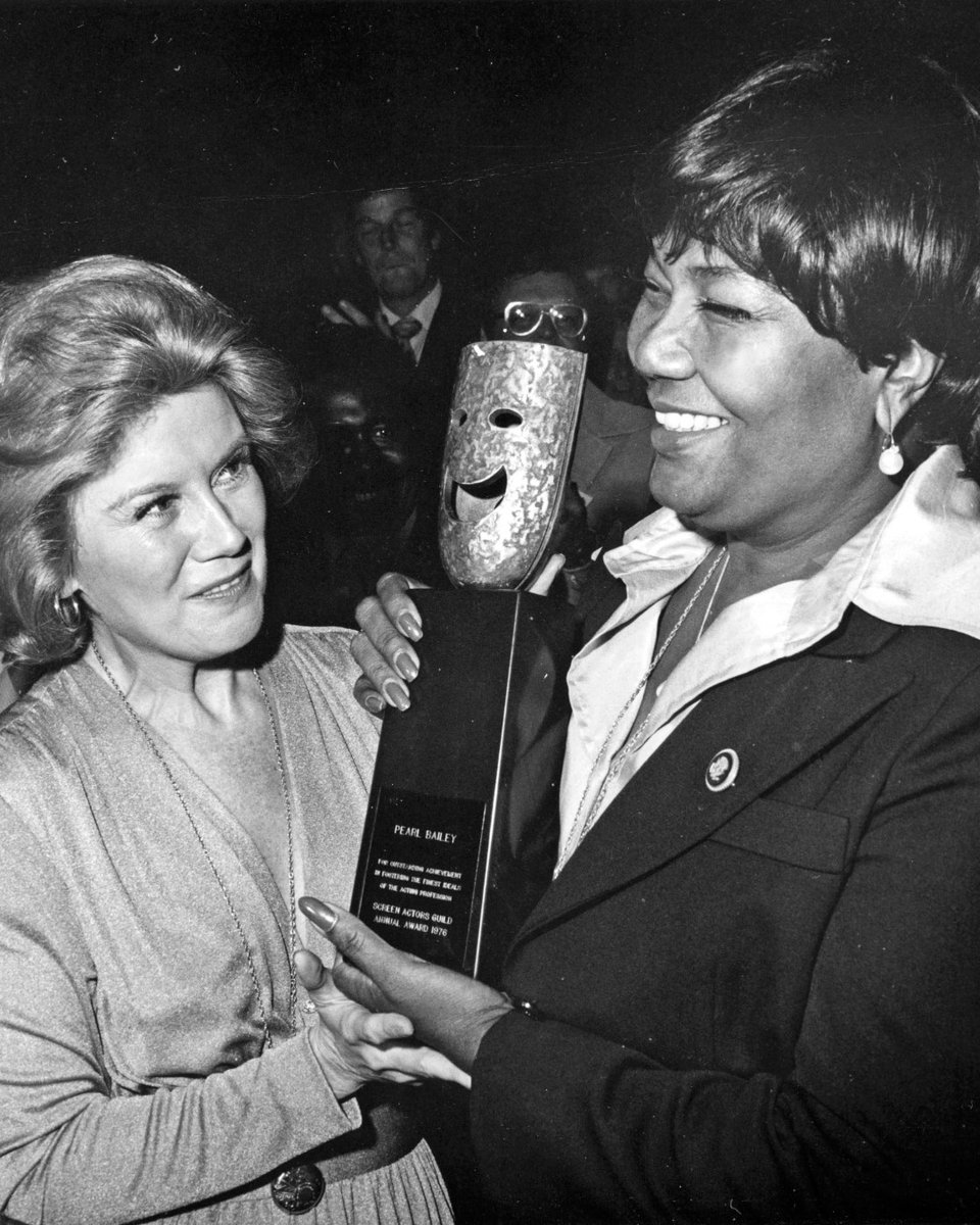 sagaftra's tweet image. The late Pearl Bailey was #BOTD in 1918. Her legacy lives on through her work as an actor, singer &amp;amp; author. She was the first Black actor to win the SAG Life Achievement Award in 1976, &amp;amp; her contributions to the arts would also garner her the Presidential Medal of Freedom.