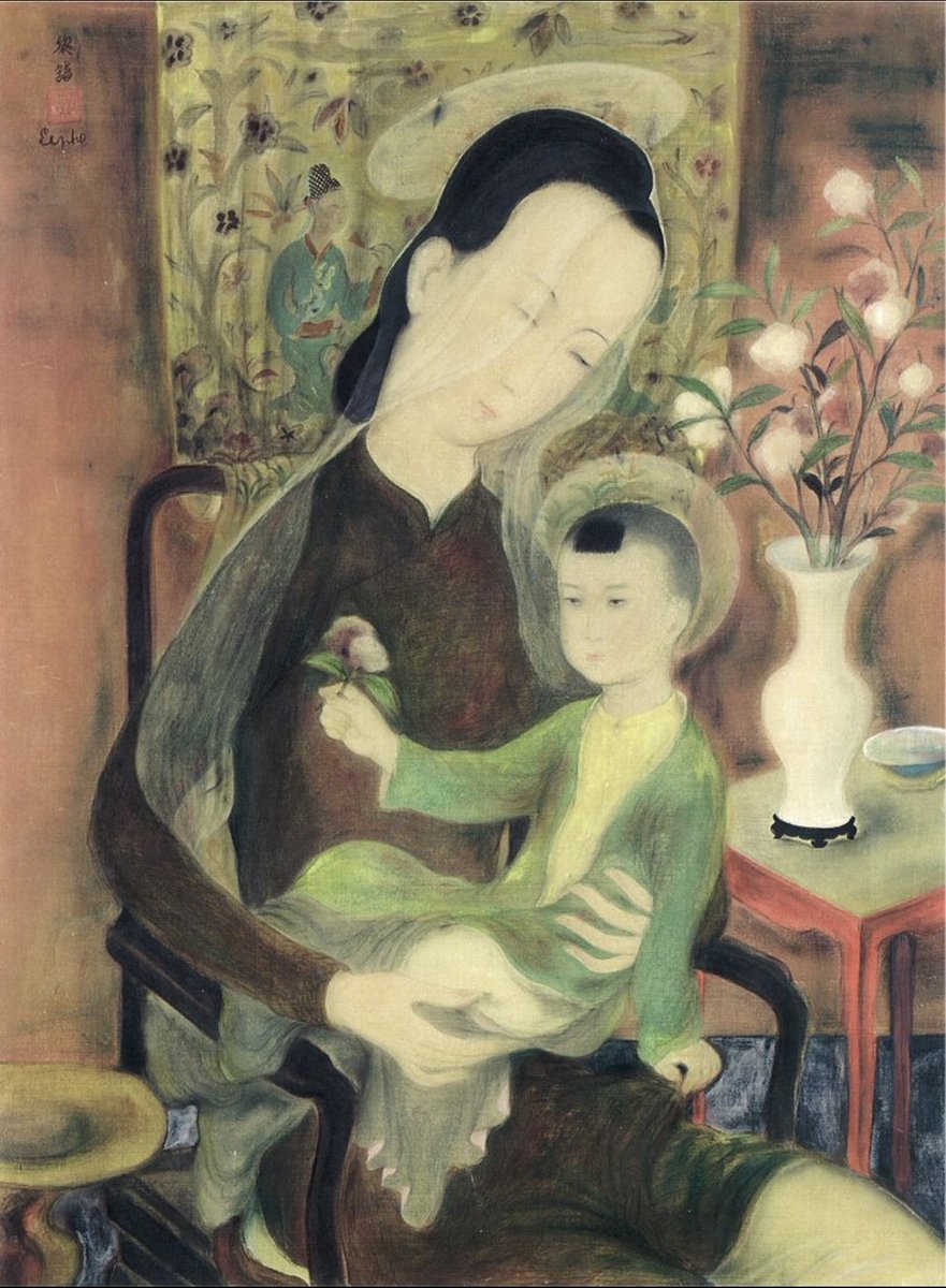 ishitakuma's tweet photo. Lê Phổ (1907–2001) 
パリで美術を学び、東洋の伝統と西洋の技法を融合させた、20世紀を代表するベトナム人画家の一人。 https://t.co/z3zgCzuZWL