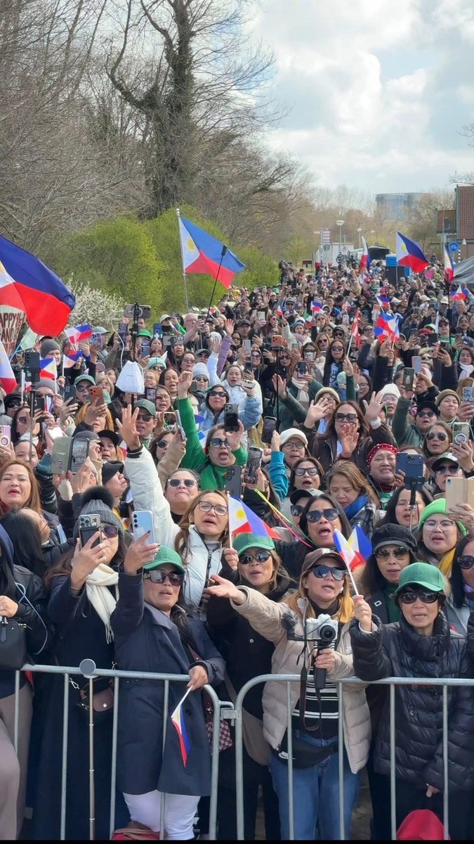 iSabongera's tweet photo. In my 50 years of existence and 25 years in public service, I have never witnessed anything like this. 

Filipinos—from every corner of the country, from every walk of life—coming together, not because they were asked, not because they were paid, but because they chose to. They spent their own money, brought their own food, endured rising fuel costs, and traveled great distances—some even crossing oceans, like our OFWs who sacrificed days of income—just to stand, to remember, and to offer flowers.

All for a former president.

This is not ordinary. This is not manufactured. This is something deeply felt.

If the accusations against him define who he truly is, then how do we explain this overwhelming outpouring of love? How do we reconcile this with the undeniable truth that he ended his presidency with an unprecedented 82% trust rating—the highest our country has ever seen?

Yes, there are those who disagreed with his methods, particularly in the fight against drugs. But no one can deny that he acted on what he promised. He made it clear from the very beginning—he would be firm, unyielding, relentless against those who threatened the nation through drugs and crime. And the Filipino people, by an overwhelming vote, entrusted him with that mandate.

He did what he said he would do.

And for many, it brought a sense of order, of fear against wrongdoing, of change in the everyday lives of ordinary citizens.

Today, long after he has stepped down, the people still gather. They still remember. They still show up—on their own, at their own expense, driven only by gratitude and loyalty.

I hope those who judge him will see this. Not just the accusations, but the people. Not just the cases, but the countless Filipinos who continue to stand by him.

I hope the ICC judges will see this, set him free, and allow our own country to decide his fate—respecting our sovereignty as a nation. I also hope they reflect deeply on whether this has become less about justice and more about politics—although, of course, I know this may be asking for a miracle.

Because this kind of love cannot be forced. It cannot be staged. It can only be earned.

And the question remains—how can a man be so deeply loved by so many, if he is only what his critics claim him to be?

He is no longer president. But clearly, for many Filipinos, his leadership is still missed.

Happiest Birthday FPRRD! We continue to pray for you.🙏🏻

For context, Cong. Robert Nazal and I were in Ormoc together with the One Leyte for Duterte as their guest to celebrate the birthday of FPRRD so we were able to witness it first hand.

grabbed photos from the other events in Davao, Cebu and the Hague.

pahabol dahil may nagcocomment!!!
if nag celebrate kayo sa area nyo please post sa comment section so i can collate all of them. please post your photos and your area. thank you po🙏🏻

Thank you Hong Kong, Malaysia, Japan, Nagoya, Japan, Toronto Canada, Iligan city, Kidapawan!

//BH Bernadette Herrera