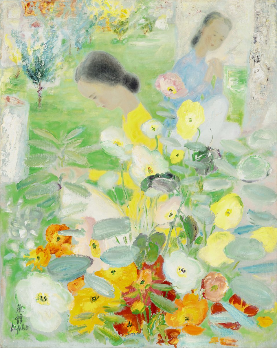 ishitakuma's tweet photo. Lê Phổ (1907–2001) 
パリで美術を学び、東洋の伝統と西洋の技法を融合させた、20世紀を代表するベトナム人画家の一人。 https://t.co/z3zgCzuZWL