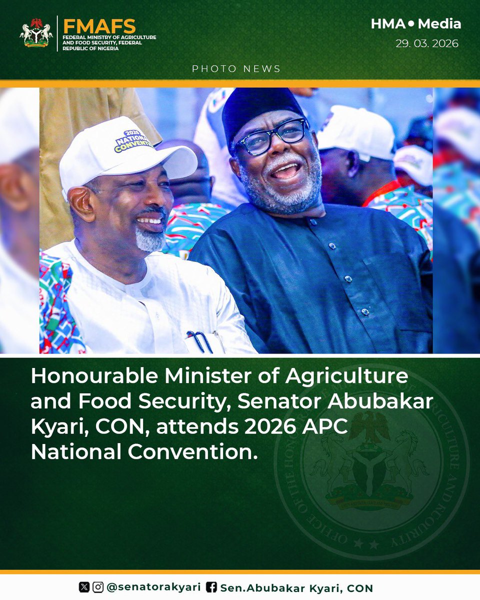 Sen. Abubakar Kyari, CON tweet media