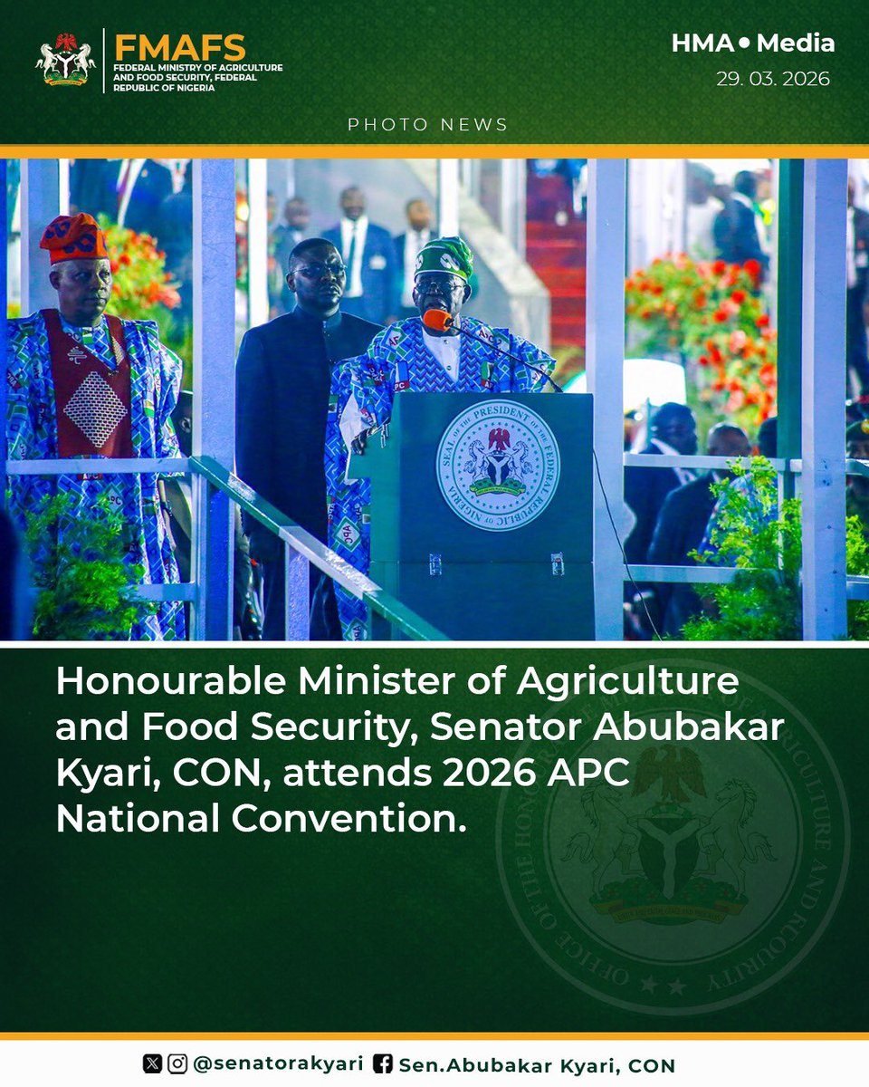 Sen. Abubakar Kyari, CON tweet media