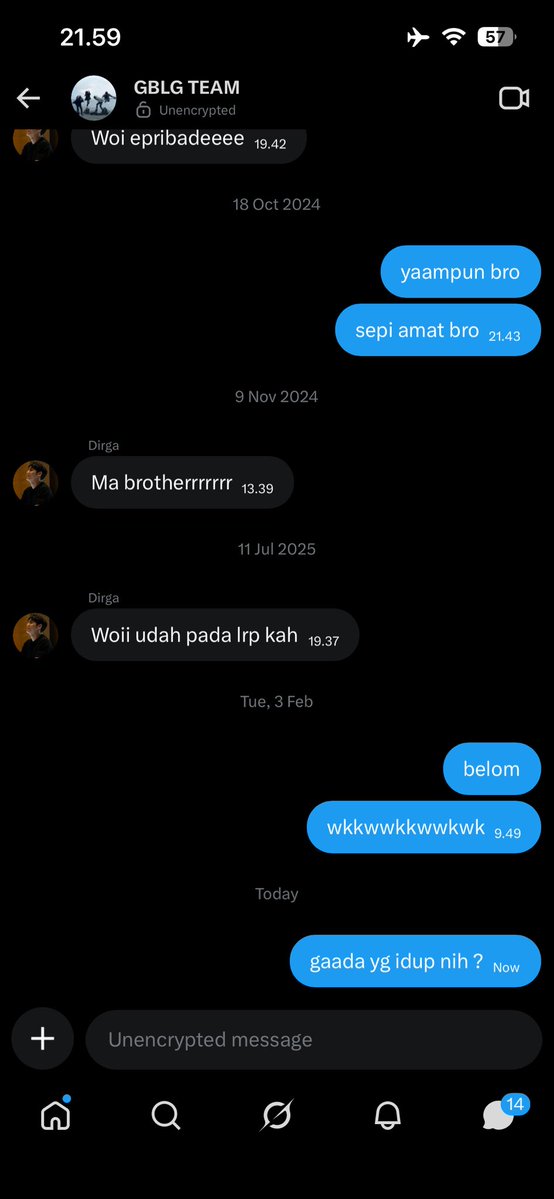 gw kangen kalian brother