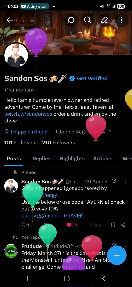 sandonsos's tweet photo. Its my birthday https://t.co/RaXIyrkILi