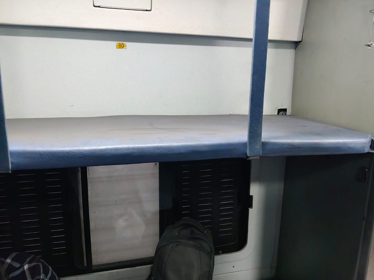 OfficeofAKD's tweet photo. I'm in train no. 11633 (Bhopal-Chopan), and the seat i have booked, is in very dirty condition.
@RailwaySeva @RailMinIndia https://t.co/uPQqyJgsG4