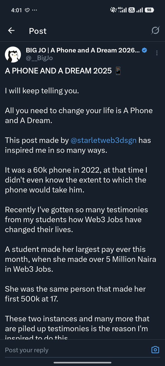 BIG JO | A Phone and A Dream 2026 📱 🐐 tweet media