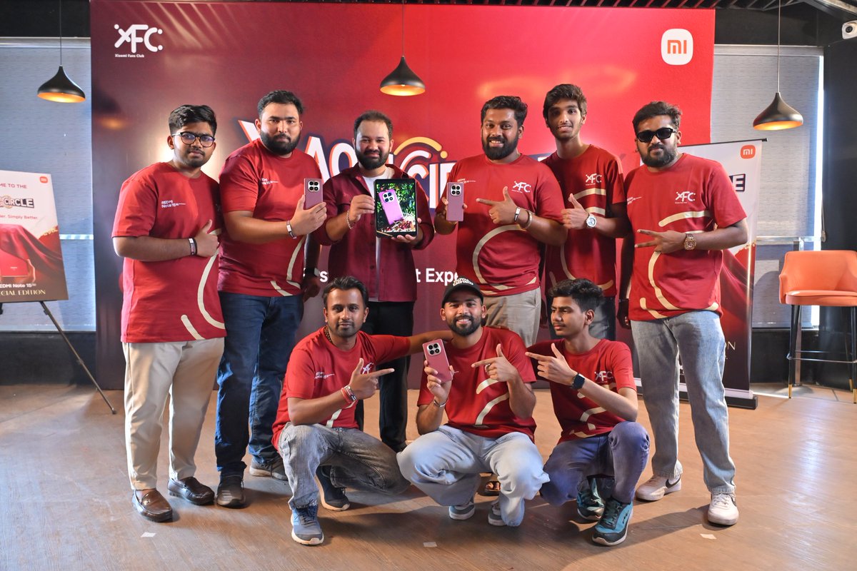 XFCBelagavi's tweet photo. XFC Belagavi delivered a power-packed #XiaomiInnerCircle meet ⚡
Fans, fun, and the #REDMINote15SE made it special 🔥
Grateful to Xiaomi India and Keerthan 🙌
#FasterBolderSimplyBetter #XiaomiFansClub
@atytse @s_anuj @gautmeluv @sandeep9sarma @PrateikDas https://t.co/KItSFxJxqO