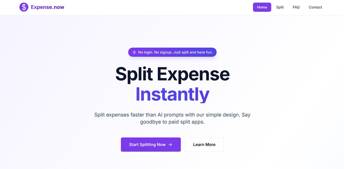 expense.now has been launched.

Easiest platform to split your expenses among friends &amp; family.

No login or Signup✅
Friendly Design✅
Comments &amp; due date per participant✅
No Ads✅
100% privacy✅

Just split, forget the website &amp; comeback when required!