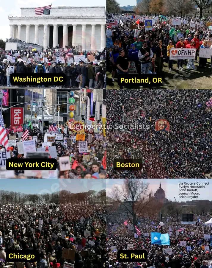JesusRGonz60142's tweet photo. El "No Kings" contra #Trump moviliza a millones de personas en Estados Unidos.
#TrumpEpsteinCoverup
#TrumpPedófilo
#TrumpCorruption
#TrumpCannibalized
#Trumposo
#TrumpGenocida
#EEUUPeligroHumanidad https://t.co/1ooXfnHqgf