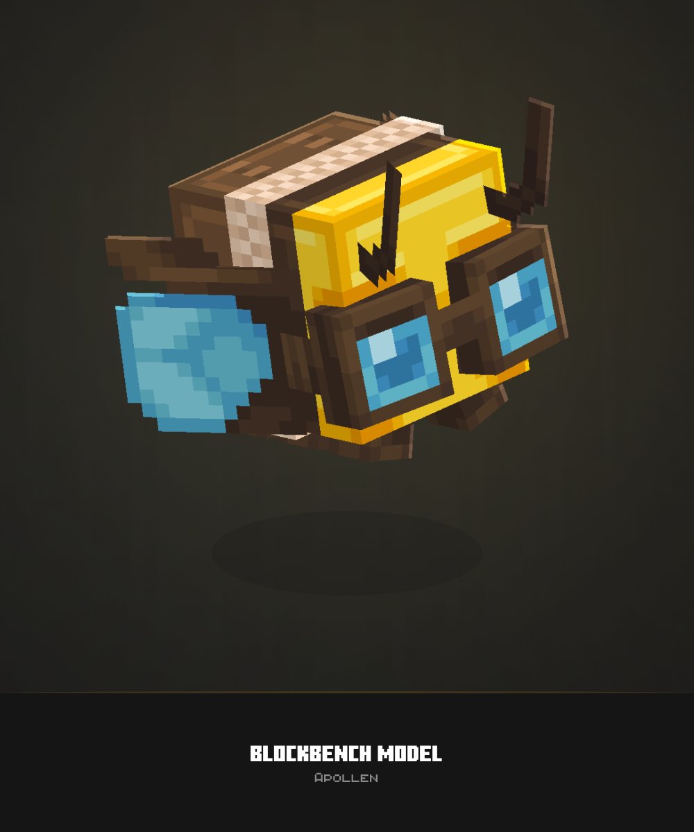 ThatBnoob's tweet photo. Apollen [this fella] told me I should post this. So, here I am doing it! 🐝

#Blockbench #Minecraft #pixelart https://t.co/xt3qhwJ2Za