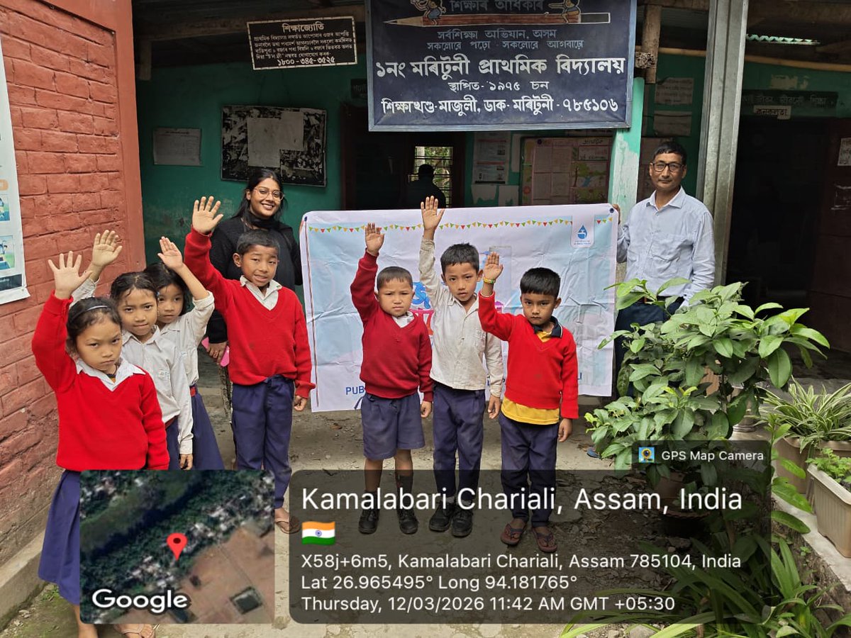 JJM_Majuli's tweet photo. As a part of Jal Mahotsav wash activities conducted at Morituni and Bokabil LP School under Kamalabari and Pakajara GP.
#JalMahotsav
#Hargharjal https://t.co/6nLB1LCRx6