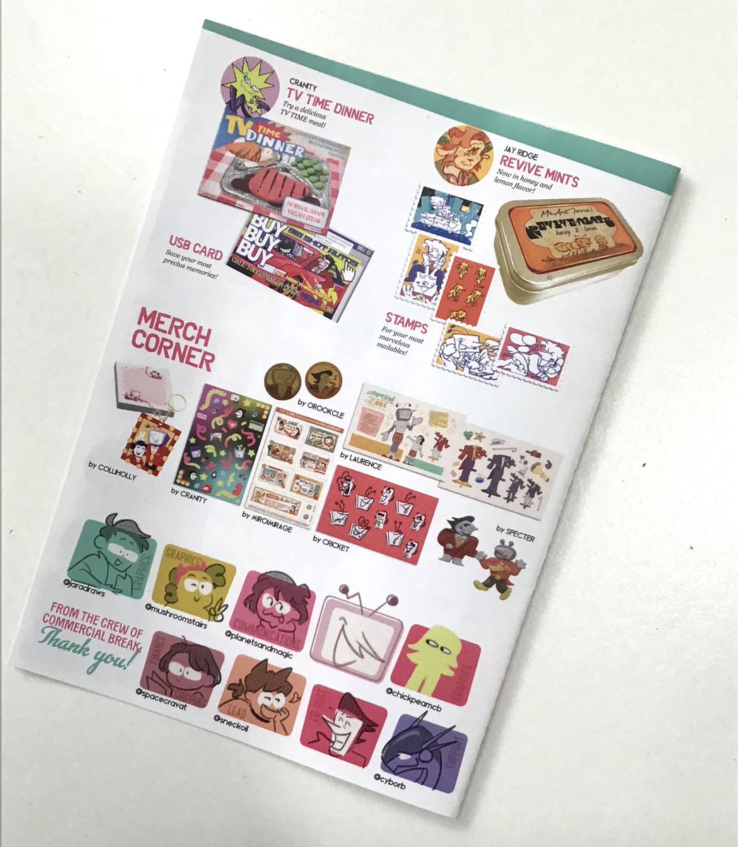 Commercial Break: A Spamtenna Postcard Zine tweet media