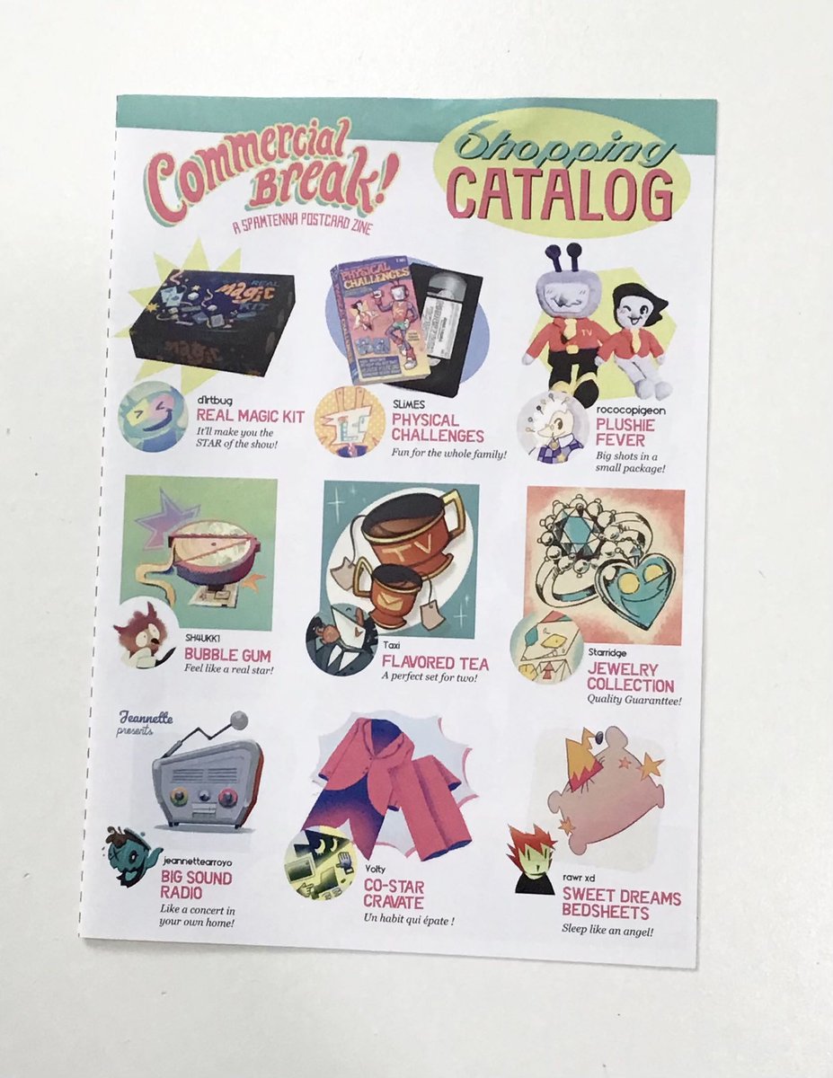 Commercial Break: A Spamtenna Postcard Zine tweet media