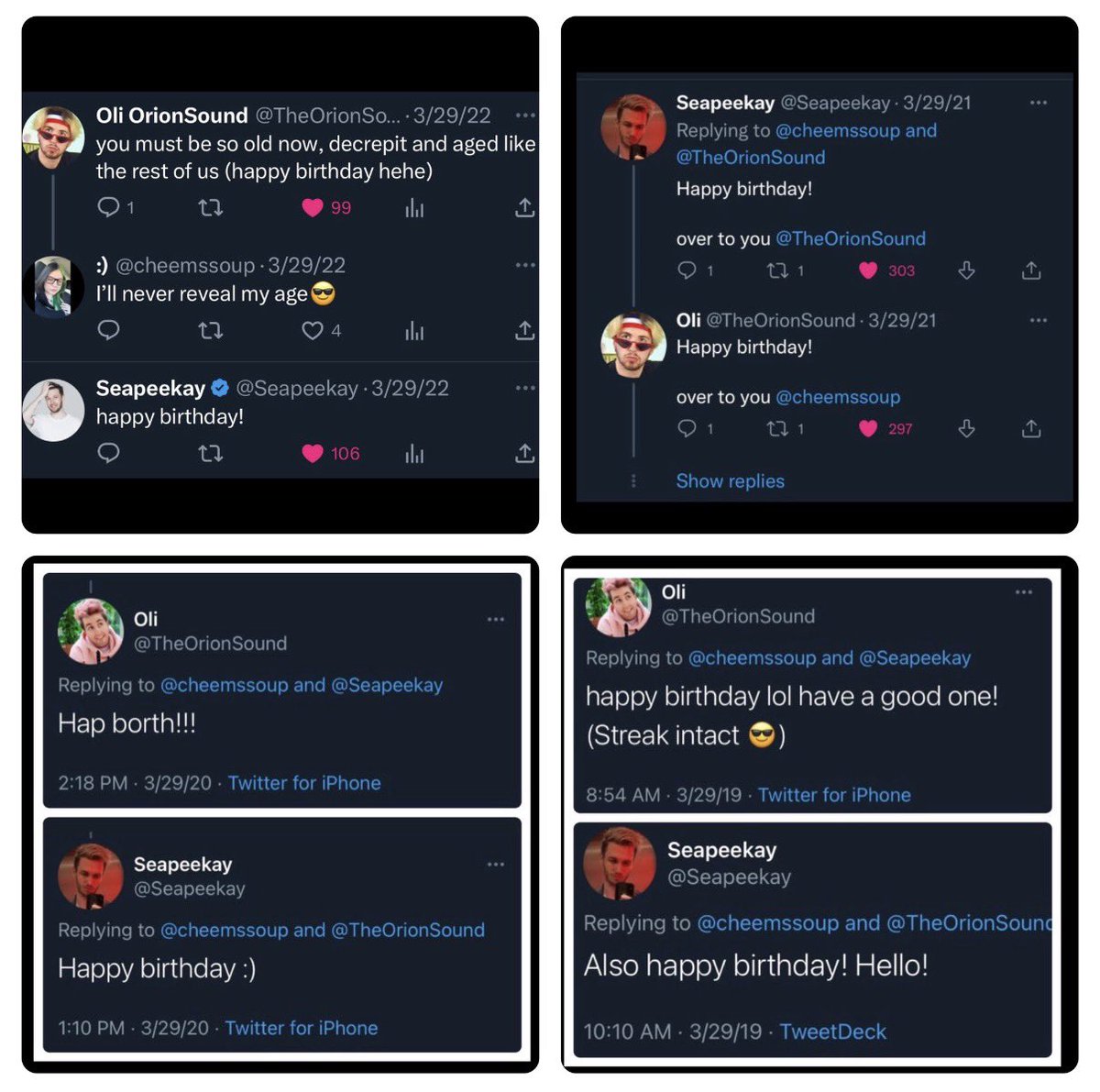 cheemssoup's tweet photo. Tradition to post for my birthday and get Oli and Callum to wish me a happy birthday. The trend has been going for years. Can say, without a doubt, the only YouTubers I watch CONSISTENTLY. I’ll see you guys next year, thanks for making my birthday fun ◡̈ https://t.co/Tg1PQEZNww