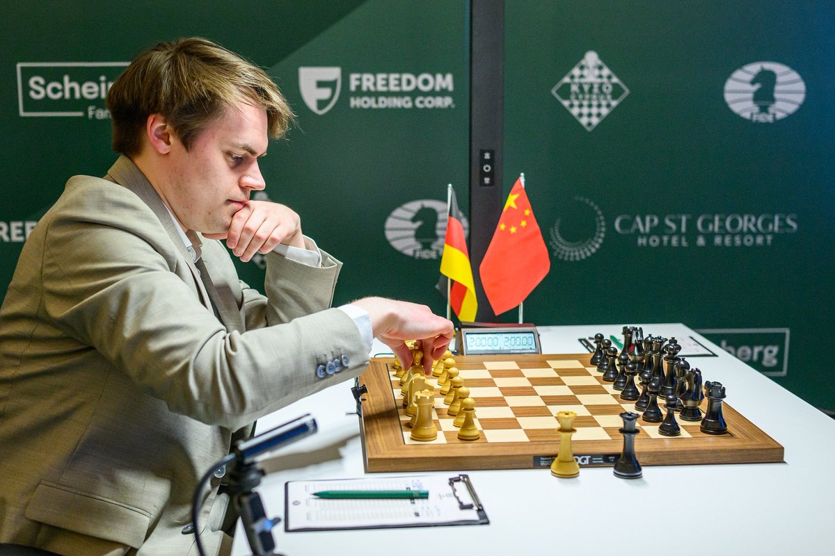 ChessbaseIndia's tweet image. The first result of FIDE Candidates 2026 comes in - Matthias Blübaum makes a solid draw with the White pieces against Wei Yi!

Photos: Michal Walusza/FIDE
#chess #chessbaseindia #candidates