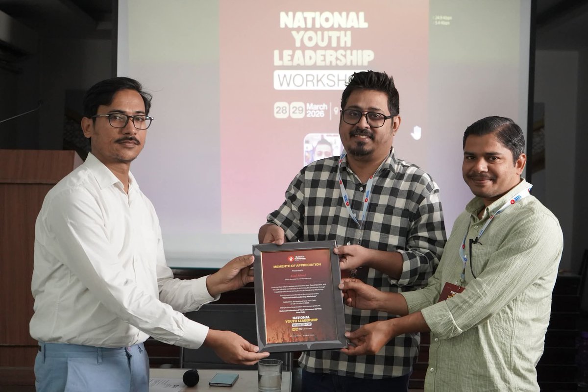Asad_Ashraf88's tweet image. I was delighted to be invited as a Guest Speaker at the National Youth Leadership Workshop in New Delhi.

I spoke on “Understanding Media Narratives and Misinformation in Socio-Political Movements
#Media #workshops