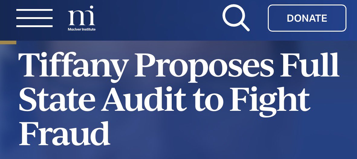 While <a href="/GovEvers/">Governor Tony Evers</a> vetoed four state auditor positions, I will restore transparency.

As governor, I will audit every program and every agency in Wisconsin.

We will not let Wisconsin follow Minnesota down a path of massive fraud and stolen taxpayer dollars.