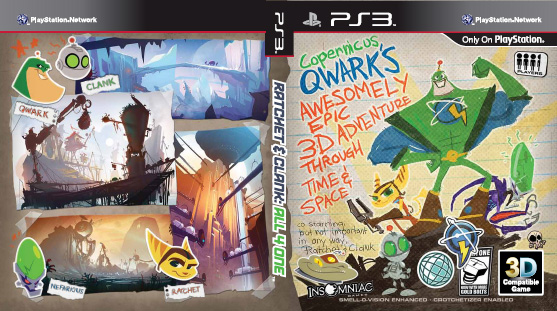2_Old_4_Gaming's tweet photo. This was the inside of the box for Ratchet and Clank: All 4 One. https://t.co/WMBEi9hoDR