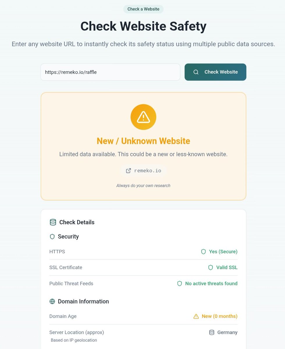 Universal Website Transparency Badge tweet media