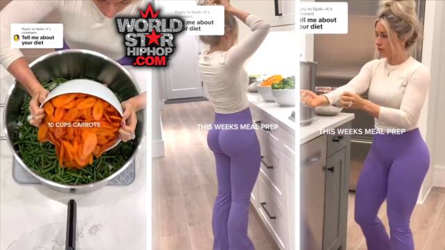 Fitness Influencer Carriejune Anne Bowlby's Meal Prep Got Folks Online Distracted By Her "Assets" worldstar.com/videos/wshhlC5…