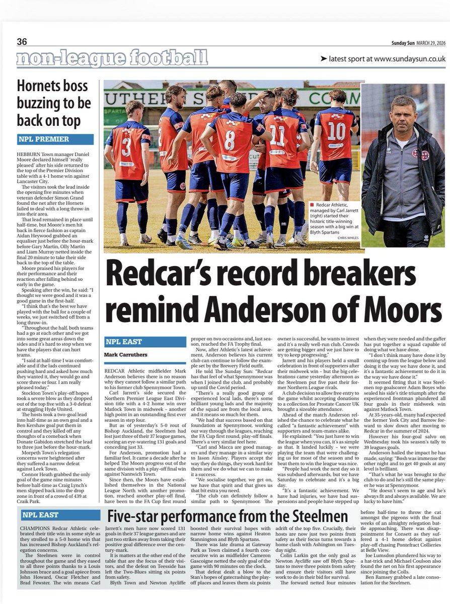 A busy <a href="/nonleaguedayuk/">Non-League Day</a> weekend made even more satisfying by seeing it put together in the Sunday Sun! 📰

It was certainly an eventful one!