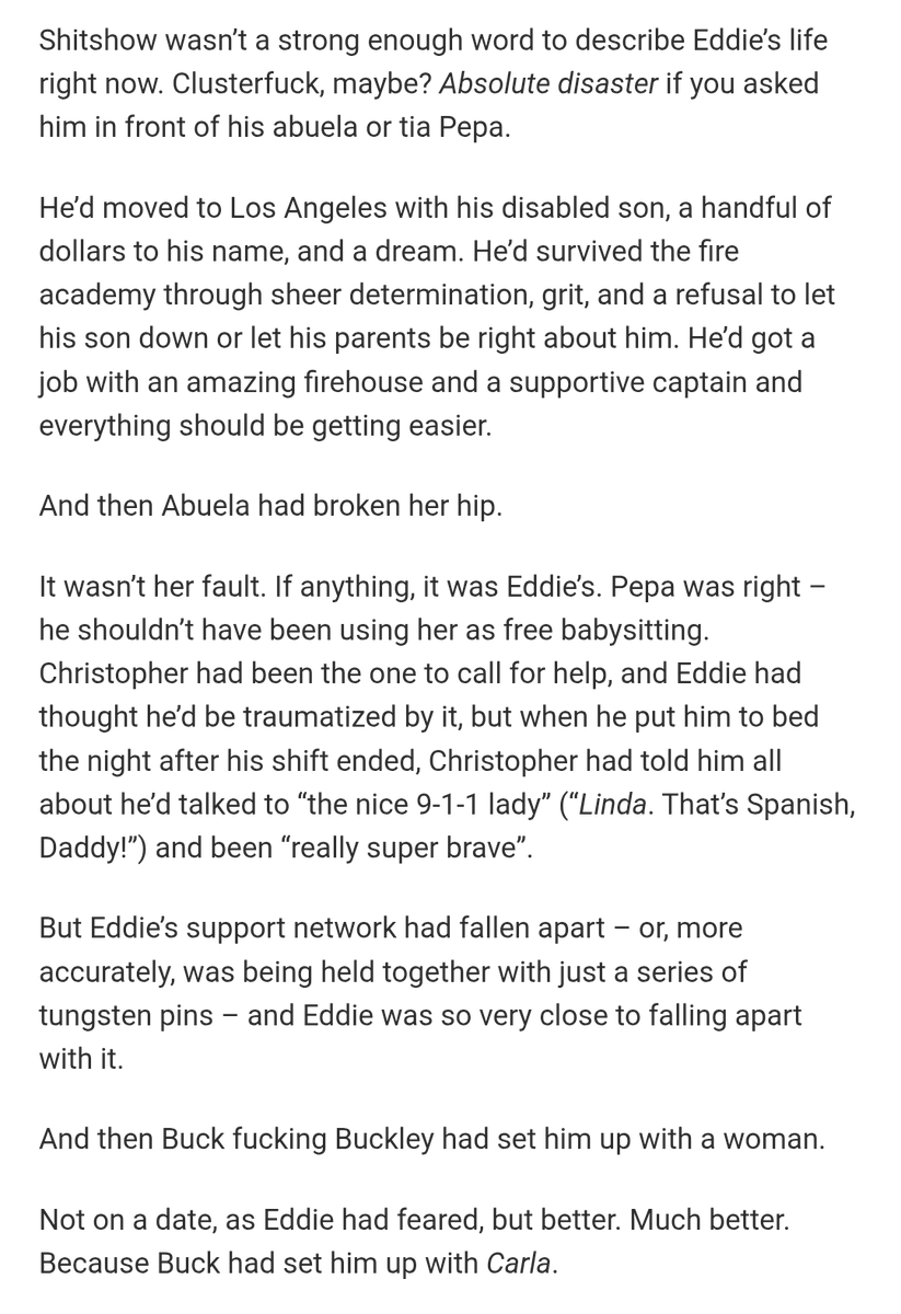The Heaviest Debt

5 times Buck loved Eddie in ways he couldn't return, and 1 time Eddie loved Buck 

archiveofourown.org/works/82069831