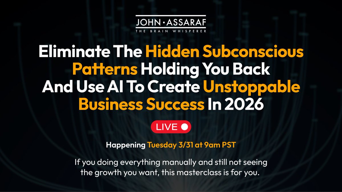 John Assaraf tweet media