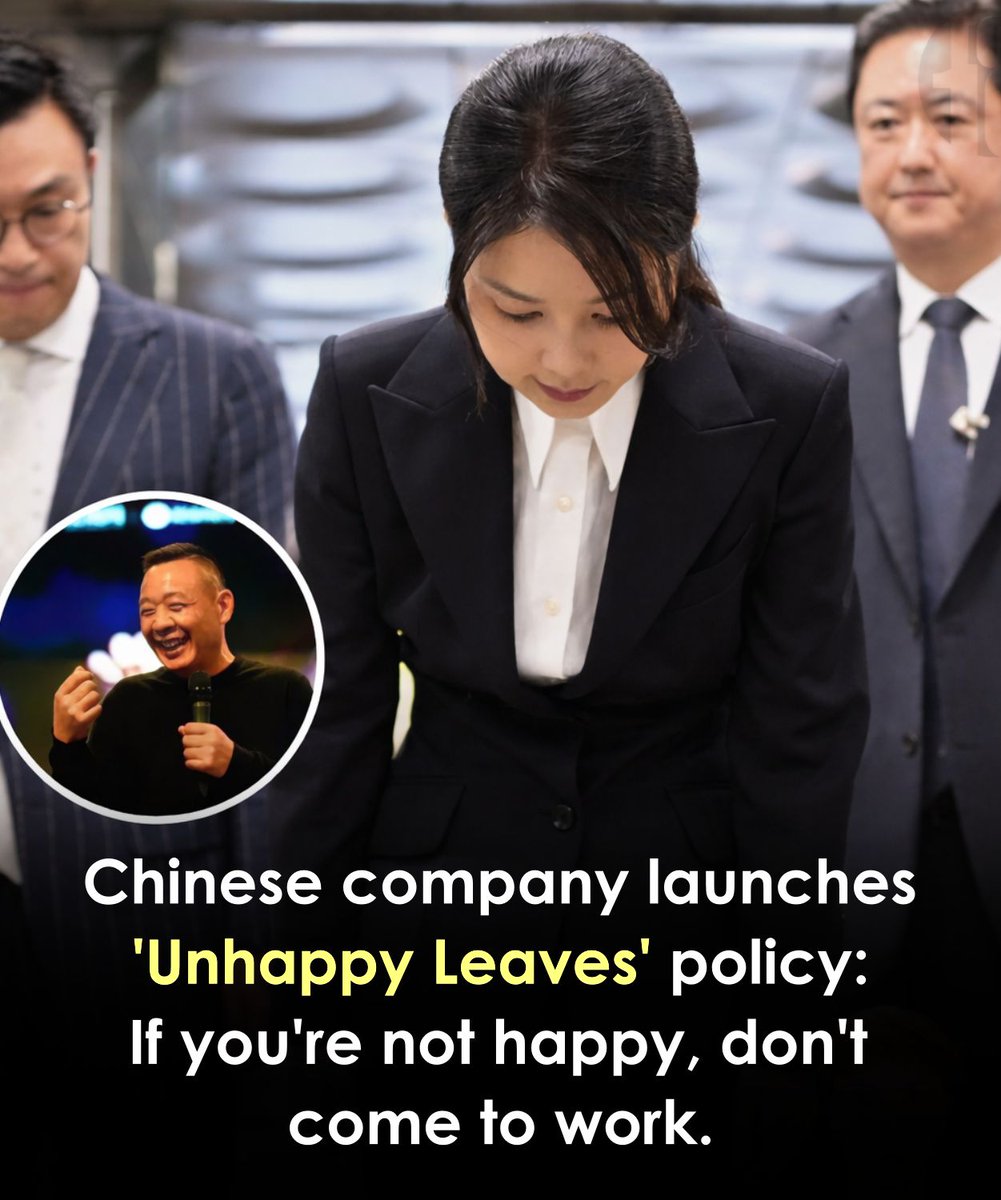 Vicky373kx's tweet photo. Can this ever happen in Nigeria? 😂, A company in China went viral after introducing “Unhappy Leave”  a policy that lets employees take time off when they’re emotionally drained 😳 https://t.co/HtiKJM2YEO