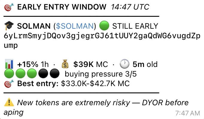 _thewiseowl_'s tweet photo. $SOLMAN
6yLrmSmyjDQov3gjegrGJ61tUUY2gaQdWG6vugdZpump

💰 $39K MC https://t.co/5a0uuOA7Ak
