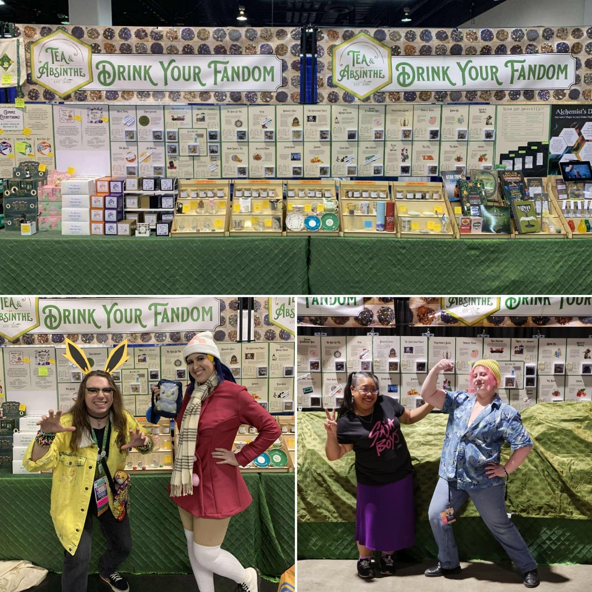 Oh my goodness we're exhausted…and seeing double!

We're at two cons today: WonderCon and C2E2! We rarely split shows so it's been crazy! Come visit us while we are still relatively sane.

WonderCon booth #1900
C2E2 booth #1766

#WonderCon #C2E2 #tea