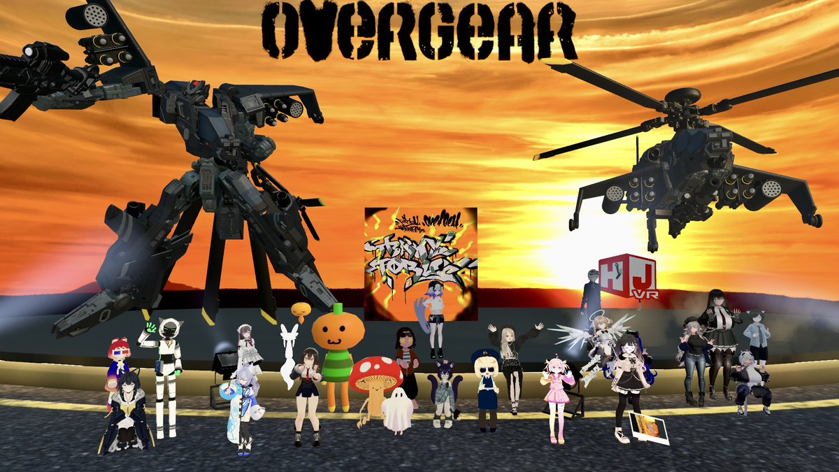 Gripon02's tweet photo. #VRChat #バチャホビ 
#バチャホビ_トランスフォーマー
ライブペインティング初めて見ました
グラフィティのうんちくを初めて知りました
楽しかったけど、終盤にchokuwo氏が落ちてたのは
会場に22万ポリゴンのジェノブレイカーが3体も居たせいだと密かに思ってる
ワールドブレイカーか？😆 https://t.co/6UHkgjJVIm