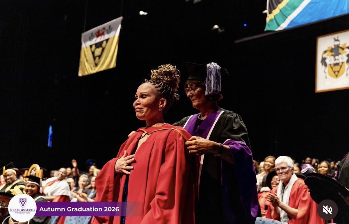 Congratulations to a pioneer of the arts, for being conferred a honorary doctorate by Rhodes University, Dr Leleti Khumalo. From her early days in Sarafina to Yesterday, Dr Leleti has graced our screens with great poise and talent. On behalf of the ANC, congratulations Mbokodo.