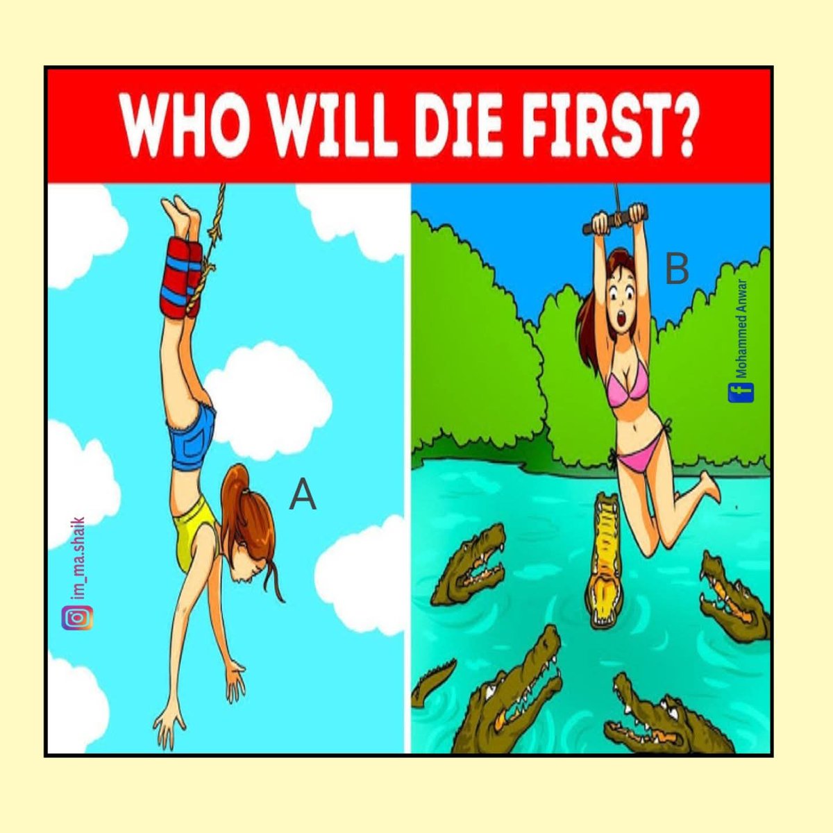 I think Number A Die first. What do you say?