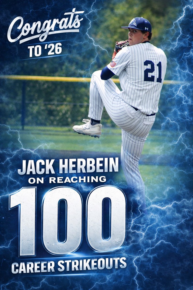 Congrats to <a href="/JackHerbein21/">Jack Herbein</a> on eclipsing 100 career strikeouts in his last start 👏🏻