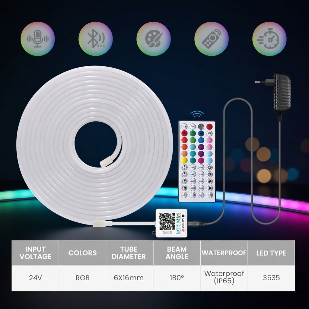 PrimeCartHaven's tweet image. 🎶 Lights that listen.
Our Premium RGB LED Neon Strip Light syncs to your music automatically no manual setup, just pure ambiance. ✨
Perfect for gaming setups, home studios, and modern living spaces. 🎮🏠
#RGBLighting
#RoomDecor
#GamingSetup
#SmartHome
#PrimeCartHaven