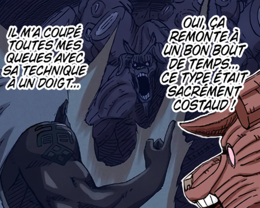 Naniteken's tweet photo. @Amir29151227 @BamDarius_ C'est vrai qu'il y avait des circonstances, Naruto a aussi reçu des informations de Hachibi mais n'empêche que l'attaque ultime (1 doigt) du 3e Raikage n'a rien fait à un clone Ermite.

Ca prouve que les clones Ermite seront redoutable pour les 5 Kages. https://t.co/4i7ZBGqLrR