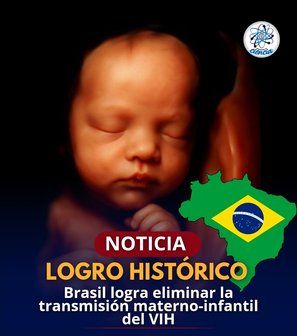 🚨| LOGRO HISTÓRICO. Brasil, logra eliminar la transmisión materno-infantil del VIH. Lo que incluye la reducción de la transmisión vertical por debajo del 2% y el logro de coberturas superiores al 95% en atención prenatal.