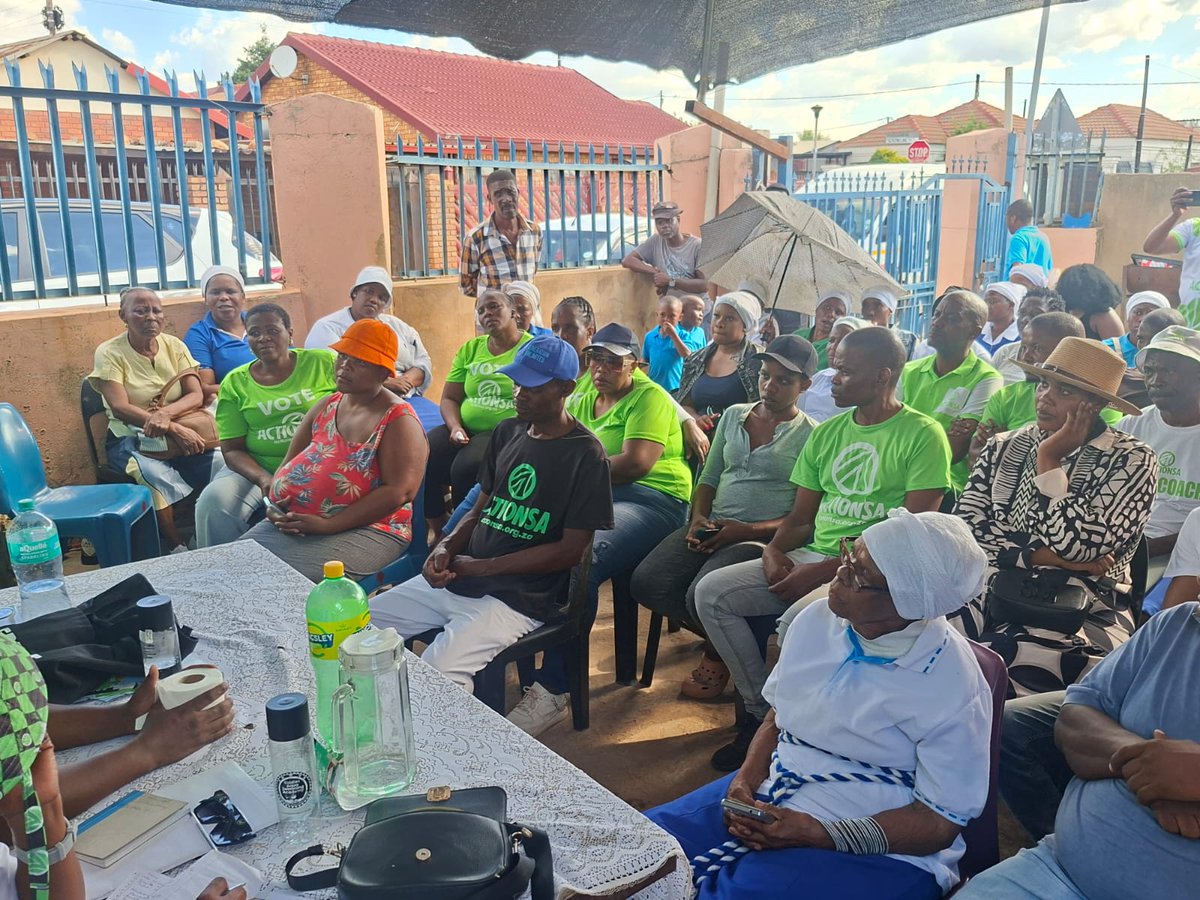 TshwaneActionsa's tweet photo. 💚 MAMELODI 💚 Together, by Acting as One, we will achieve a future where every South African has a job, every family 
has a home, and every child has a future. 
#onlyActionSAcanFixGauteng #actasone #LetsFixTshwane https://t.co/kttB0JDAcC