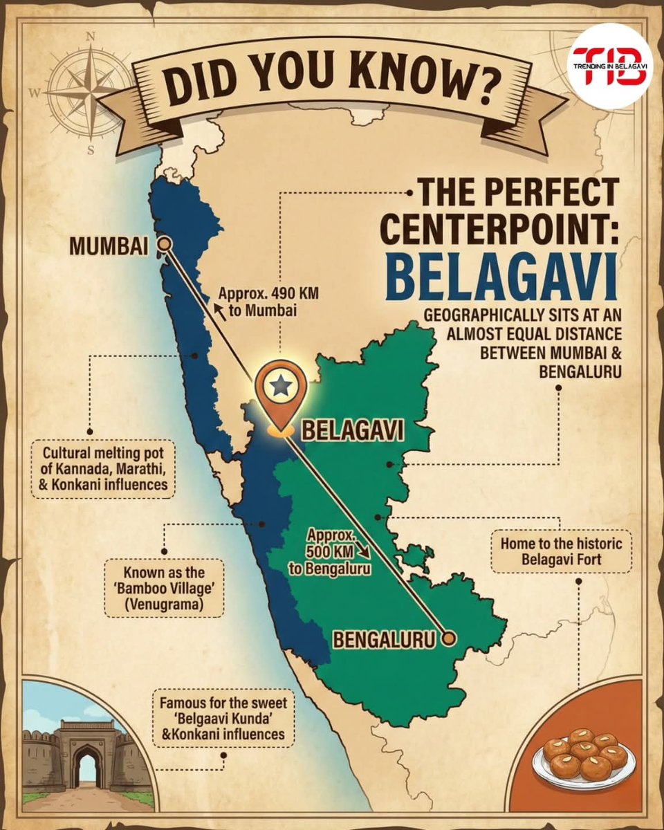 KiranKS's tweet photo. Belagavi is right in the middle of India's financial capital and India's tech capital. 

Great climate, Tristate region and entrepreneurial mindset. So much potential to develop it further! https://t.co/sFU8Wg6sCz