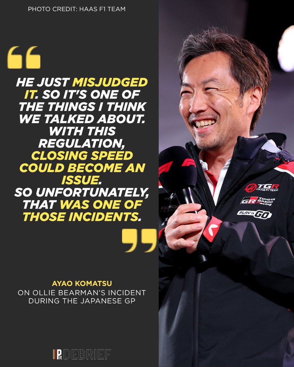 PitDebrief's tweet image. Not just an incident — a reflection of the current regulations.

The Bearman crash at Suzuka underlined a growing trend:
massive closing speeds and margins that are becoming increasingly unforgiving.

#F1 #JapaneseGP #Formula1