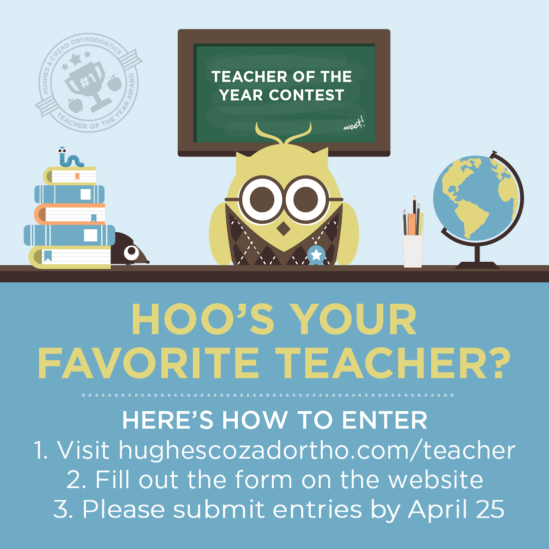 HOO'S YOUR FAVORITE TEACHER?? It’s time to celebrate the teachers who make a difference! Whether it’s a current teacher or someone from your past, now’s your chance to give them the recognition they deserve! We can’t wait to read your nominations.📝
#Braces #Invisalign #Education