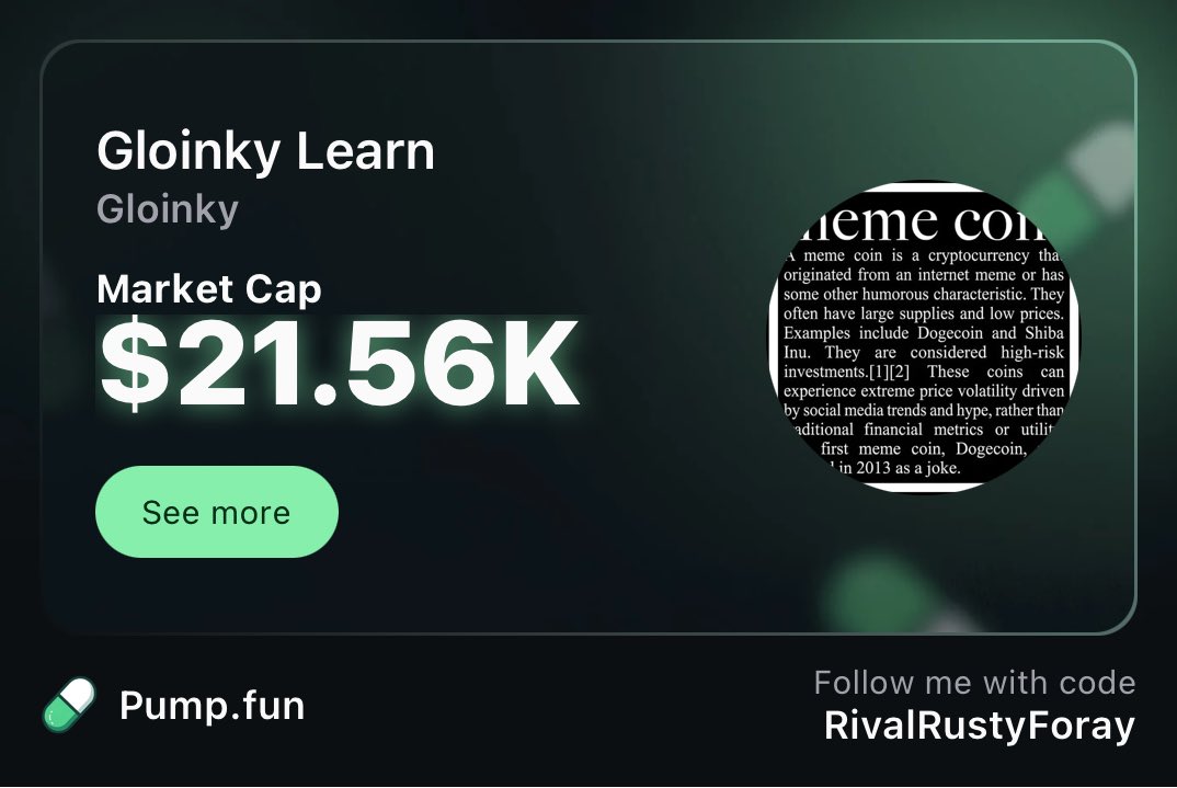 join.pump.fun/HSag/i4gnmsce Early play good narrative LFG🚀