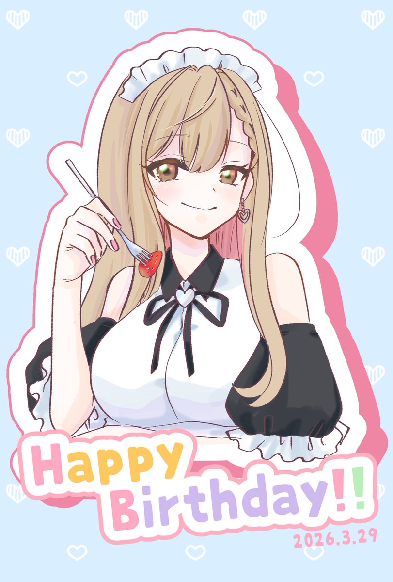 Yoshiki__Yuki's tweet photo. フリルちゃんお誕生日おめでとうございました！！🎂😆🎁

@meido_furiru 
 #うちの召ヰ戸 #IRIAM推し #VtuberFA https://t.co/CaXV5LnQFi