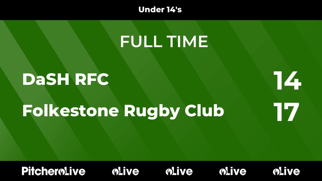 FolkestoneRFC's tweet photo. FULL TIME: DaSH RFC 14 - 17 Folkestone Rugby Club
#DASFOL #Pitchero
https://t.co/3Xz7vrZPLH https://t.co/UCxoikQJLZ