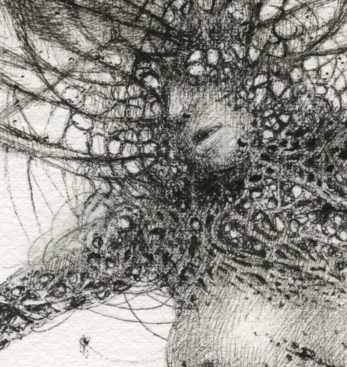 gricp's tweet image. Here I was working on another ink drawing back in 2012:
"Reconfiguration 2012-09-23"
Ink / acrylic on Arches Aquarelle Paper
27 x 31 cm / 10.63 x 12.2 in

#originalart #originaldrawing #inkdrawing