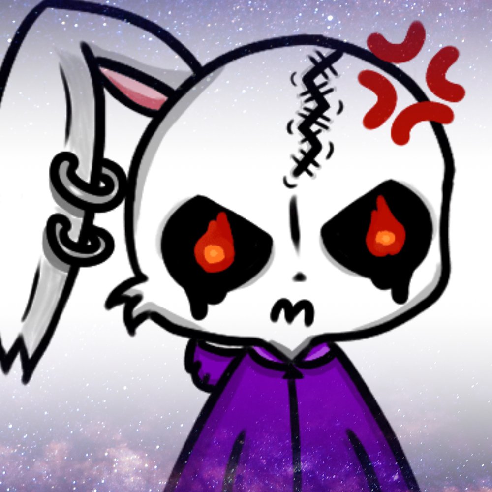 Chakurami's tweet photo. it's starting to be funny drawing #draw #digitalart #emote #4oredisclero #deadrabbit #vtuber #littlecarrion #clipstudiopaint #love #skull #goth https://t.co/KOt4Cb5C2q