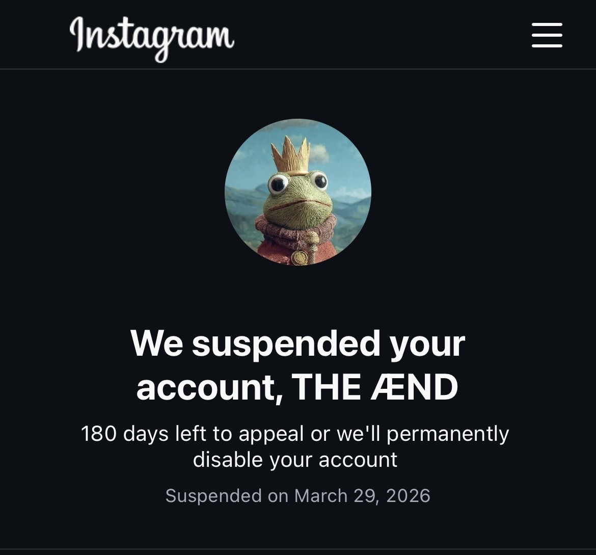 THE ÆND tweet media