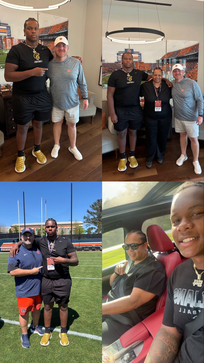 KweliFielder's tweet photo. I had an amazing day at Auburn University spring practice. Great energy and atmosphere all around! #WarEagle @AuburnFootball @CoachGolesh @CoachHoodie @CoachCKap @CoachParkerBall https://t.co/X4XVMvju6I