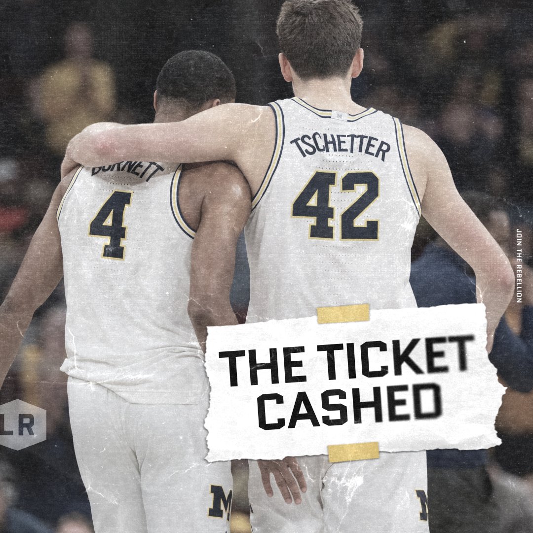 LuckyRebel__'s tweet image. For the ninth time Michigan is going to Indy and the Final Four.  

One more #FinalFour ticket 🎟️ is punched. #MarchMadness