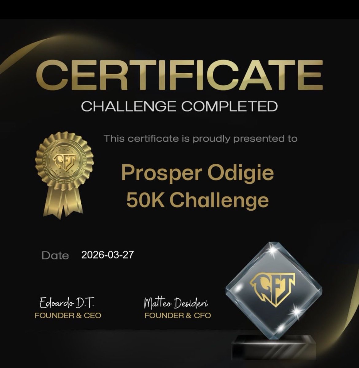 prospercrypto2's tweet photo. “$50K account secured.
No shortcuts, just consistency.
We’re just getting started.”🎯🚀🔥🙂‍↕️ https://t.co/KNvKbq3yHY